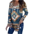 thumbnail image 2 of Pntutb - Camiseta de manga larga con cuello en V para mujer Pntutb Pntutb-6139, 2 of 6