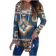 thumbnail image 1 of Camiseta de manga larga con cuello en V para mujer Fridja ghj987+2089, 1 of 6
