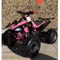 thumbnail image 4 of RPS Mars Jet 8 125cc Sport ATV with 8" Aluminum Rims, Automatic with Reverse, Electric Start, Ride-On (Black/Red), 4 of 7