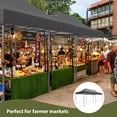 thumbnail image 5 of TROPOW 10x20 Heavy Duty Pop up Canopy Tent with 6 Sidewalls, Commercial Instant Canopies Tents for Parties Gazebos with Roller Bag, All Season Wind & Waterproof UPF50+,Thickened Hexagonal Frame, 5 of 7