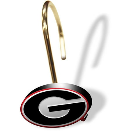 University of Georgia Decorative Bath Collection - 12pc Shower Hooks