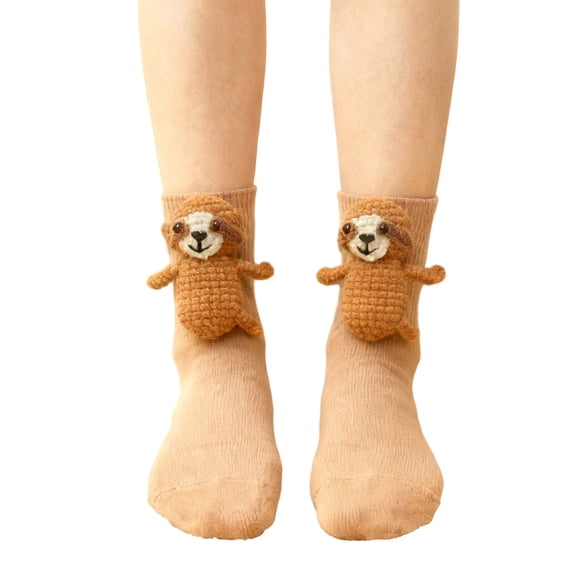 Levmjia Crew Socks Women Socks Soft Warm Fashion Casual Socks Daily Wear Holiday Party Christmas Home Gift