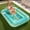 Cyan, variant on SLOOSH Inflatable Tanning Pool Lounger Float, 70" x 46" Large Suntan Tub with Pillow, Water Raft Float For Kids & Adults, L-Blue