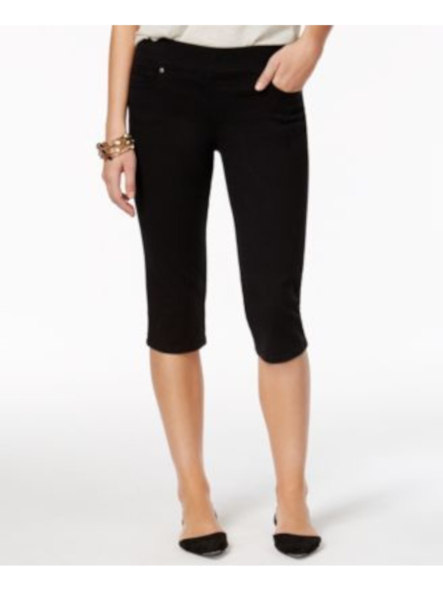 STYLE & COMPANY Womens Black Capri Pants Petites Size PS