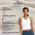 thumbnail image 3 of Jockey Women's EVERACTIVE Mesh Lined Crop Tank With Built-In Bra, 3 of 10