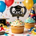 thumbnail image 5 of Class of 2026 Glitter Cake Topper – Congrats Grad Cap Pick for High School and College Graduation – 2026 Graduation Party Supplies for Cake and Dessert Decorations, 1 PCS (Black-2), 5 of 7
