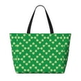 thumbnail image 2 of Honeii St Patrick's Day for Tote Bag with Adjustable Strap,Beach Bag, Waterproof Sandproof Beach Tote Bag, Large Capacity Foldable Beach Bags, 2 of 7