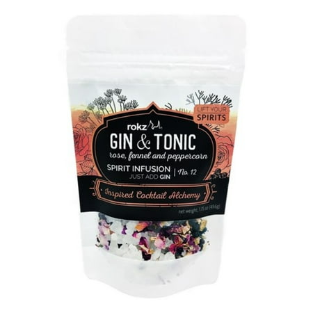 rokz Gin and Tonic Spirit Infusion - refill pack for cocktails, 1.75 (Best Gin Cocktails 2019)