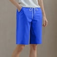 thumbnail image 2 of zbxnLI Women's Athletic Shorts Running Yoga Ladies High Waisted Wide Leg Casual Shorts with Pockets, 2 of 6