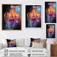 thumbnail image 4 of Designart "Light Dancing in the Chandelier" Glam Floater Framed Canvas Art Print, 4 of 7