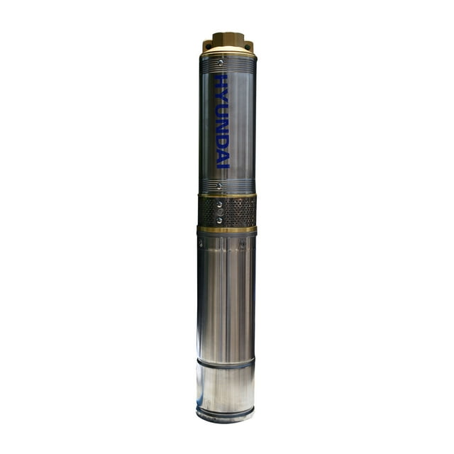 Bomba de agua Hyundai 1/4 HP monofasica pozo 4' salida 1 1/4 Noryl