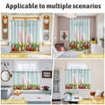 thumbnail image 5 of Easter Kitchen Curtains Window Panels, Wooden Bunny Colorful Eggs Spring Floral Farmhouse Insulated Window Treatment Curtain, Grommet Curtains for Bedroom/Living Room/Bathroom, 2 Piece 42"Wx45"L, 5 of 8