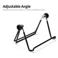 thumbnail image 4 of Amdohai Tablet Stand Portable Folding Tablet Holder with Adjustable Angle Screw Fixation Stable Structure Black Large Size, 4 of 7