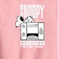 thumbnail image 2 of Peanuts - Snoopy Records - Toddler & Youth Crewneck Fleece Sweatshirt, 2 of 5
