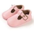 thumbnail image 5 of Baby Girl Mary Jane Flats Lace Bow Non-Slip Soft Sole Newborn First Walker Wedding Princess Party Dress Shoes, 5 of 6