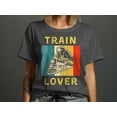 thumbnail image 5 of Train Lover Locomotive Tshirt, Mens Womens Train T Shirt, Railroad T Shirt Mens Gift for him, Train Engine Locomotive Railroad Gift T-Shirt, 5 of 10
