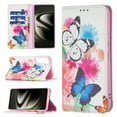 thumbnail image 5 of Case for Galaxy S22 5G Cover 2022, Allytech Shockproof Flip Folio PU Leather [Book Stand Feature][Card Slots Holder][Anti Scratch] TPU Bumper Case for Samsung Galaxy S22, Butterfly Floral, 5 of 6
