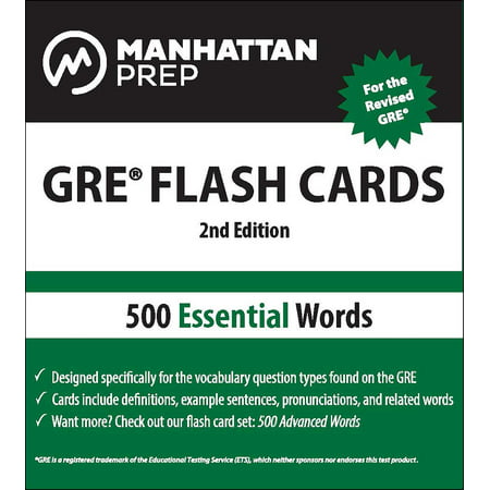 500 Essential Words: GRE Vocabulary Flash Cards (Best Gre Vocab Flashcards)