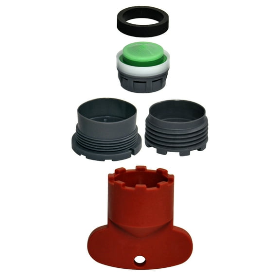 Danco 1.5 GPM Cache Aerator Kit for Delta and Moen Sink Faucets, Red/Black (10780)
