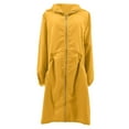 thumbnail image 3 of Long Windbreaker Jacket Women 2025 Long Sleeve Lightweight Loose Windproof Zip Up Coat with Pockets Outerwear, 3 of 6
