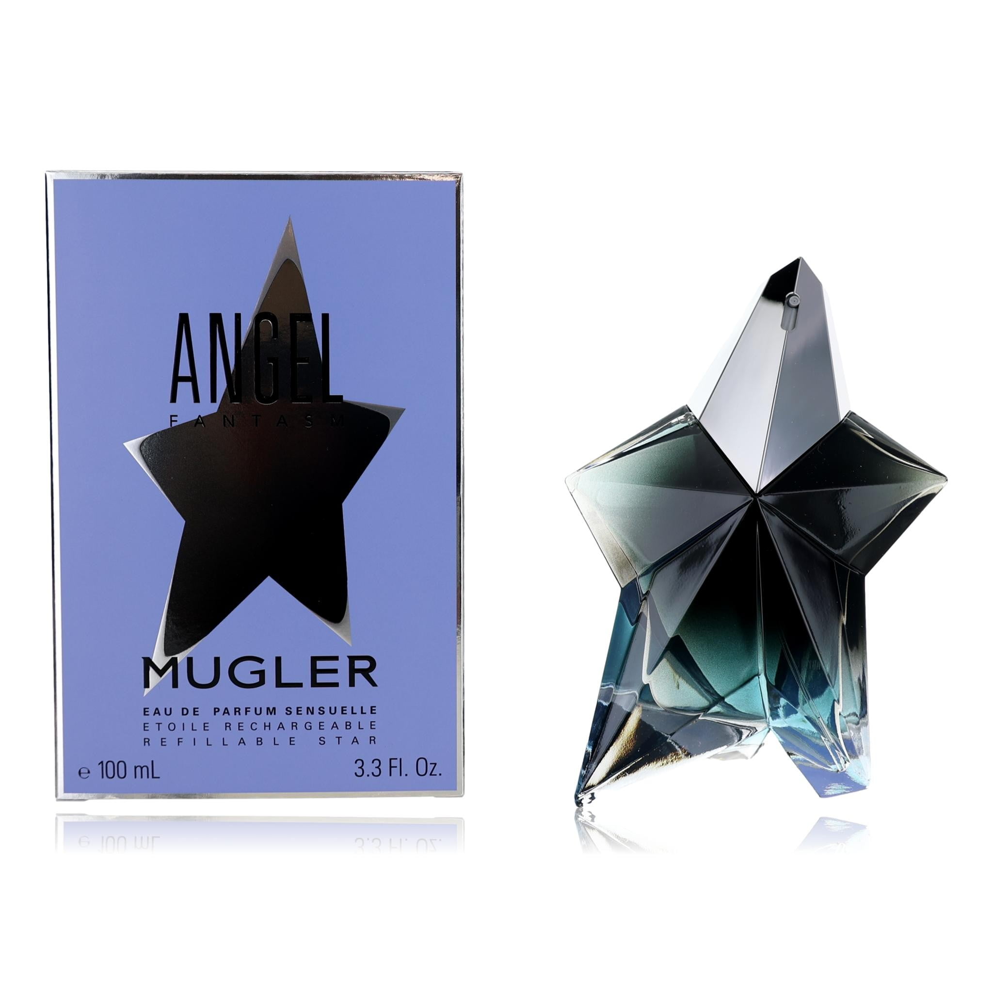 Thierry Mugler Angel Eau De Toilette Spray, Refillable Rubber, 3.4