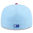 thumbnail image 4 of Men's New Era Light Blue/Red Miami Marlins 2025 Fourth of July 59FIFTY Fitted Hat, 4 of 5