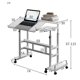 thumbnail image 1 of Escritorio móvil ajustable en altura para oficina - Mesa de dos niveles con ruedas bloqueables - Diseño compacto y portátil, ideal para portátil y espacios pequeños, 1 of 8