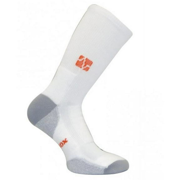 Vitalsox VT 0313T Tennis Extra Cushion Crew Socks, White - Medium