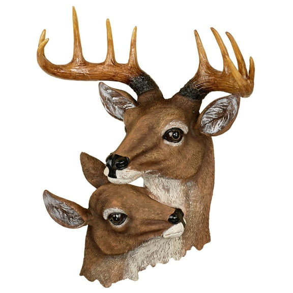 Deer Head Wall Art Brown