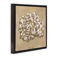 thumbnail image 3 of Stupell Industries Earthy Tone Seashell Black Framed Floater Canvas Wall Art design by June Erica Vess, 18 x 18, 3 of 9