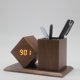 thumbnail image 2 of Portalápices Despertador Mesita de noche Reloj electrónico Bolígrafo Hogar Soporte de madera Reloj Kearding EL014022-01, 2 of 5