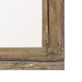 thumbnail image 5 of LuxenHome WHA1478 Japanese Oak Wood Cast Iron Wall Mirror, Brown, 5 of 7