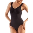 thumbnail image 6 of Compression Shaper Bodysuit. Microfiber Shape Wear. For Slimmer Look & After Cosmetic Surgery. Post-Op Garments. Fine Italian Made Quality & Style (Medium Beige), 6 of 8