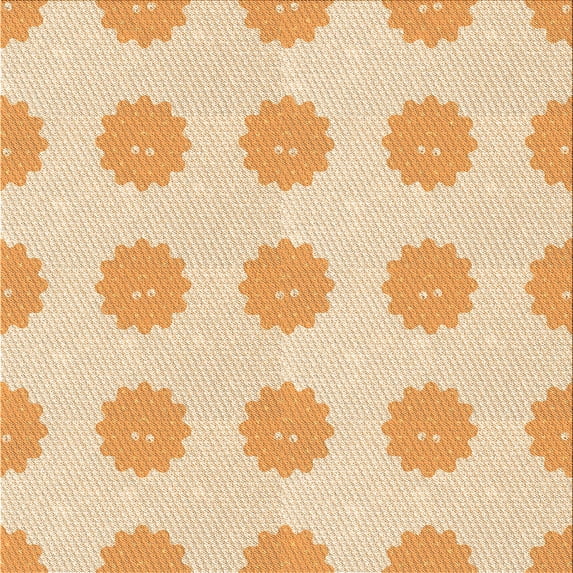 Ahgly Company Machine Washable Indoor Square Transitional Golden Blonde Gold Area Rugs, 4' Square