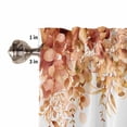 thumbnail image 5 of Kitchen Curtains 45 Inches length, Orange Eucalyptus Leaves Window Treatment Curtain Drapes, Spring Floral Summer Botanical Lightweight Window Panels for Living Room Bedroom, 52"x45", 2 Panels, 5 of 7