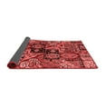 thumbnail image 2 of Ahgly Company Indoor Square Abstract Red Modern Area Rugs, 5' Square, 2 of 4