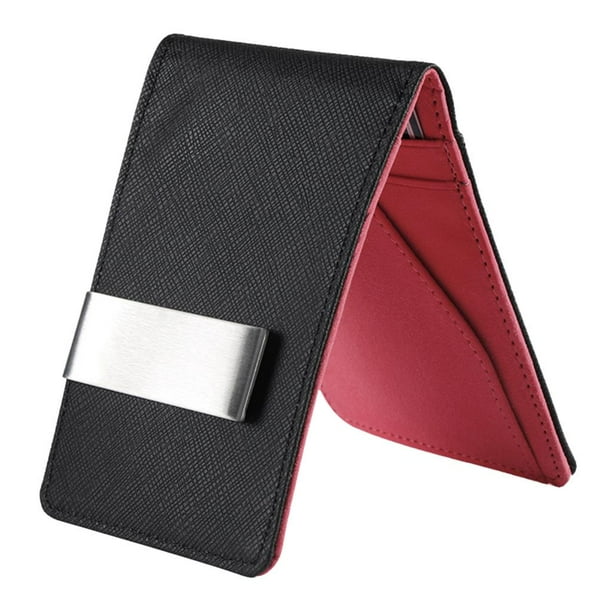 Carteras de material cuero para Hombre en Tonos - rojo Salvador Billeteras delgadas con clip para billetes