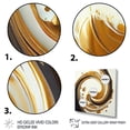 thumbnail image 3 of Designart White, Gold And Red Spiral I Canvas Wall Art, 3 of 5
