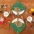 thumbnail image 2 of Iauyy Satin Napkins Set of 6- Butterfly- Green DIY Printing Decoration Cloth Napkin- Easy Care for Home/Party, 2 of 8