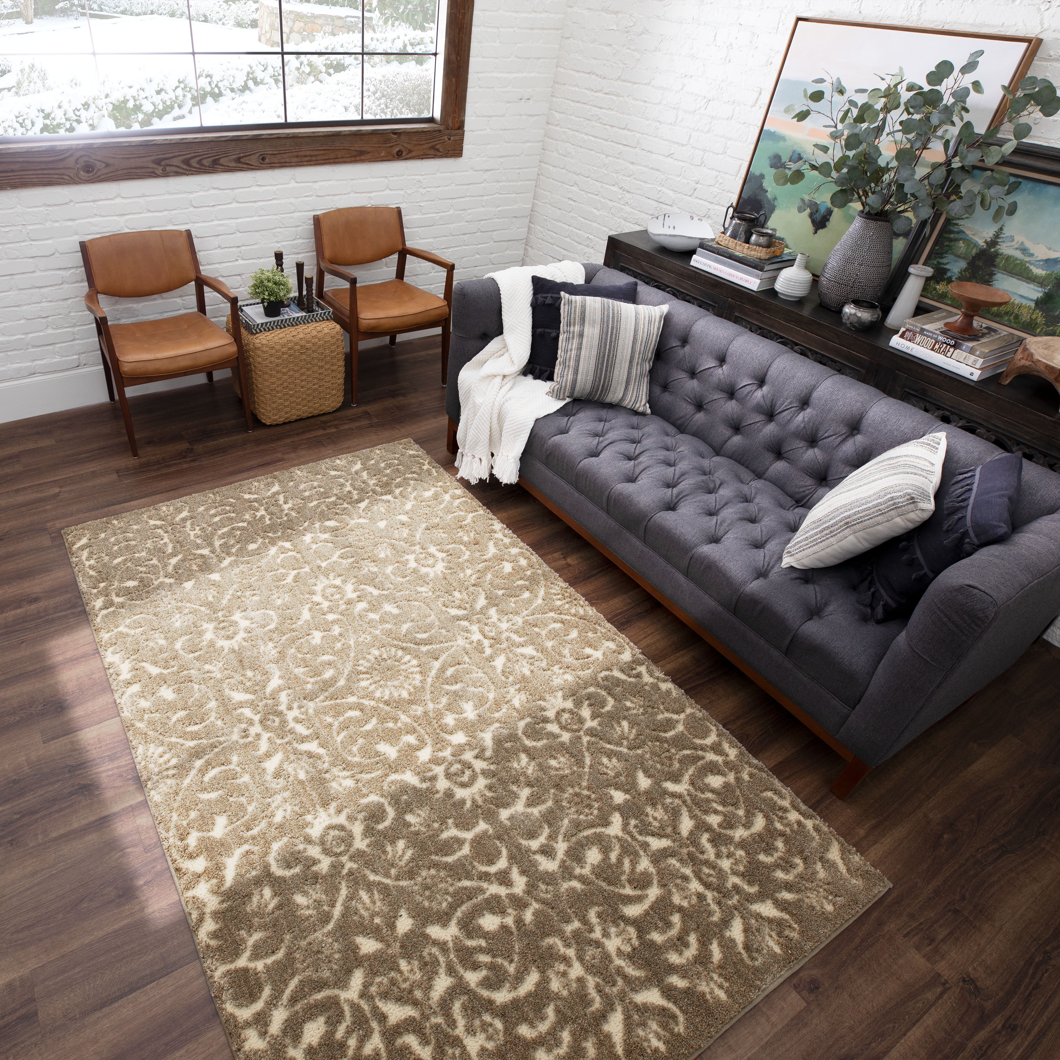 Mohawk Home Loft Collection Contemporary Gray Braden Area Rug, 10' x 14