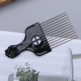 thumbnail image 4 of MesaSe Afro Pik Lift Hair Comb Metal Detangle Comb Braid Hair Styling Hairdressing Styling Comb Wide for Men ( Pattern 1 ), 4 of 6