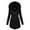 Black-A, variant on asdoklhq Clearance Coats Under $10.00 Plus Size,Women Vintage Long-sleeved waist Back Bandage Lace Stitching Jacket OverCoat