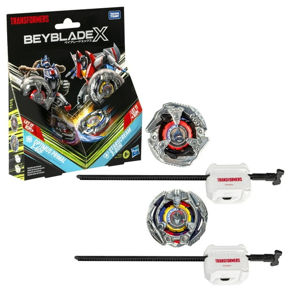 Beyblade X Transformers Collab Optimus Primal 3-60F vs Starscream 3-80N Multipack