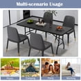 thumbnail image 2 of Costway 6 ft Portable Folding Table with HDPE Tabletop Safe Lock Mechanism Carrying Handle Black, 2 of 8