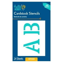 Hello Hobby 2" Letter & Number Synthetic Stencil (48 Pieces)