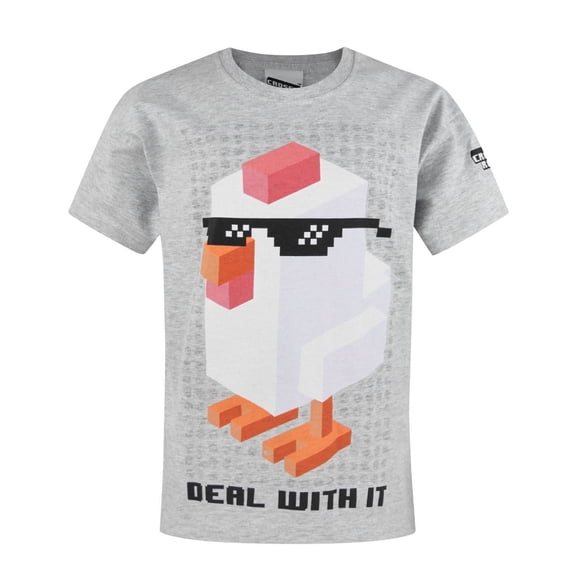 Crossy Road Boys Grey Short Sleeved T-Shirt