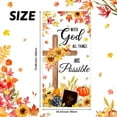 thumbnail image 2 of Fall in Love with Jesus Door Cover Sunflower Pumpkin Thanksgiving Door Banner Fall Bulletin Board Decorations Christian Religious Decoration Indoor Outdoor Decor Bulletin Board Set 35.4 x 70.8 Inch, 2 of 6
