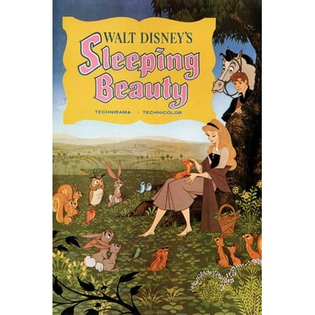Walt Disney'S Sleeping Beauty Movie Poster 1959 24X36 Hot Vintage