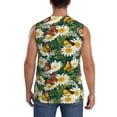 thumbnail image 4 of Kdxio Sunflowers And Butterflies for Men's Muscle T-shirt,Sleeveless for Workout Running Athletic Gym Lounge Casual, 4 of 7