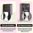 thumbnail image 4 of 6 Packs Anti Tip Furniture Anchors Furniture Anchors For Baby Proofing Earthquake Straps For Furniture Dresser Wall Safety Anchor Furniture Safety Str, 4 of 5
